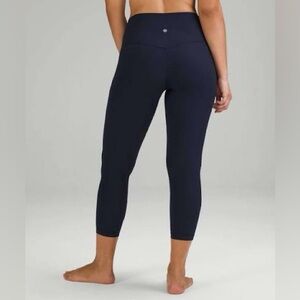 Lululemon Align 25 Ribbed Navy Blue Leggings size 6 Like New